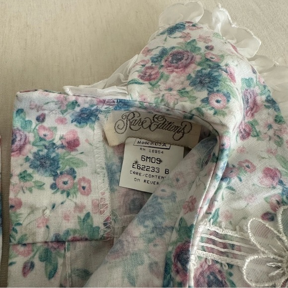 Rare Editions Vintage Baby Girl Floral Bloomer Set - Picture 4 of 7